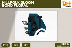 Hillfolk Bloom Boho Floral Monogram Product Image 1