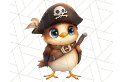 Cartoon Pirate Kids and Animals PNG Clipart for Fun Designs Product Image 4