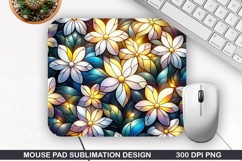 Flowers Mouse Pad Sublimation, Summer Mouse Pad PNG Product Image 1