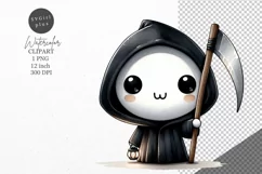 Halloween clipart, Grim reaper clipart, Death clipart Product Image 1