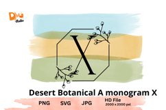 Desert Botanical Monogram Product Image 1