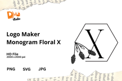 Logo Maker Monogram Floral Product Image 1