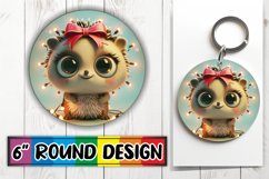 3D Holiday Round Design for PNG Sublimation Product Image 1