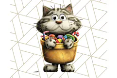 Halloween Animals in Costumes Clipart PNG, Cute Pets Art Product Image 4