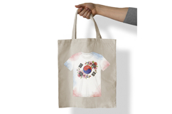 Taegeukgi Mugunghwa Printed T-Shirt Design PNG Korean Product Image 7