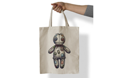 Pastel Patchwork Stitched Doll Halloween Voodoo PNG Product Image 7