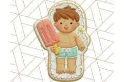 Summer Cookie Character PNG, Cute Beach Clipart Tropical Png Product Image 4