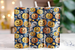 Halloween Pumpkin Tumbler Wrap | Sublimation | Tumblers Product Image 1