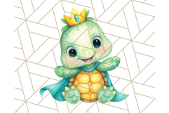 Cute Baby Turtle Clipart, Cute Animals Png Product Image 4