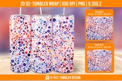 Confetti Tumbler Wrap Designs, Sublimation Wrap Product Image 1