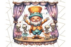 Spooky Gnome Village Clipart PNG Halloween Png Product Image 4