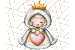 Princess Clipart PNG, Cute Royal Girl Clip Art Product Image 4