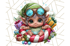 Summer Christmas Clipart PNG, Tropical Holiday Art Clip Art Product Image 4