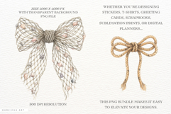 Coastal Coquette Bows PNG Clipart Product Image 2
