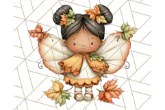 Halloween Fairy Clipart PNG, Spooky Cute Character Art Product Image 4