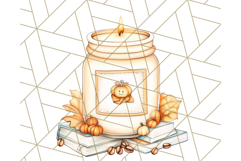 Pumpkin Spice Chibi Girls, Fall Accessories PNG, Cozy Autumn Product Image 4