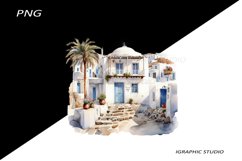 Greece summer clipart, Mediterranean Vacation Clipart Product Image 1