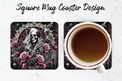 Halloween Witch Mug coaster | Coaster | Sublimation Design Product Image 1