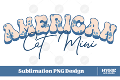 American Cat Mama Papa 4th of July USA Paw DTF PNG Bundle Product Image 3