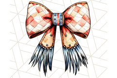 Western Style Bow PNG, Cute Cowboy, Cowgirl Coquette Png Product Image 4
