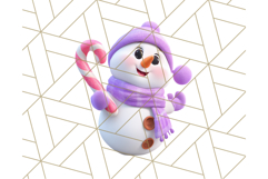 Adorable Snowman Character PNG Clipart Product Image 4