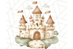 Watercolor Baby Dragon Clipart, Cute Nursery Fantasy PNG Product Image 2