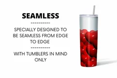 Heart Tumbler Sublimation | Valentines Day | Skinny Product Image 2