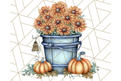 Fall Market Stall Clipart PNG, Rustic Autumn Clip Art Product Image 4