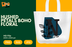 Hushed Petals Boho Floral Monogram Product Image 1