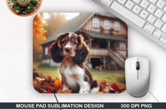 Halloween Dog Mouse Pad Sublimation, Halloween Mouse Pad PNG Product Image 1