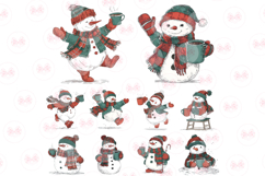 Christmas Snowman Clipart Product Image 3