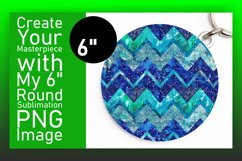 Vibrant Glitter Stripes Round Design Art Product Image 1