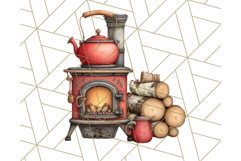 Cozy Cabin Critters Clipart PNG, Fall Animal Png Product Image 4