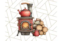 Cozy Cabin Critters Clipart PNG, Fall Animal Png Product Image 4