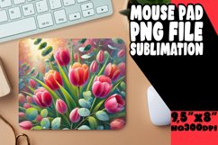 Bright Desk Pad Sublimation Ideas, Flower Product Image 1