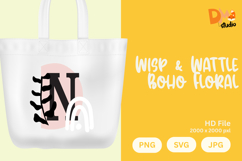 Wisp &amp; Wattle Boho Floral Monogram Product Image 1