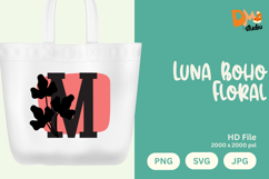 Luna Boho Floral Monogram Product Image 1