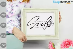 He Restores My Soul-Psalm 23:3 / Christian Quote SVG Product Image 2