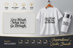Grow Through What You Go Through Motivational SVG Product Image 1