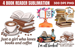 I Read Past My Bedtime PNG, Book Reader Sublimation PNG Product Image 1