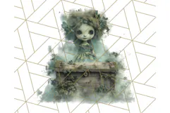Creepy Dolls Clipart PNG Haunted Toy Characters Product Image 4