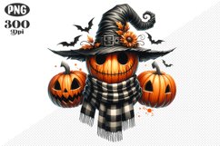 Halloween Pumpkins Sublimation - Clipart PNG Design Product Image 1