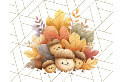 Woodland Forest Scene PNG Clipart, Fall Nature Elements Product Image 4