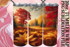 Enchanted vibes 20oz tumbler wrap, Autumn Product Image 1