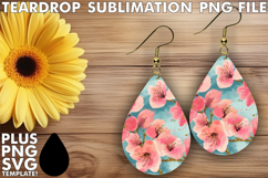 Cozy TEARDROP Earrings Art Ideas, Flower Pattern Product Image 1