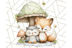 Forest Fairy Garden Creatures PNG, Whimsical Woodland Art Product Image 4
