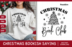 Christmas Bookish Quote SVG | Christmas Book Club Product Image 1