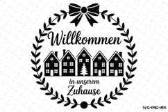 Willkommen in Unserem Zuhause Svg | Christmas Svg | Svg File Product Image 1