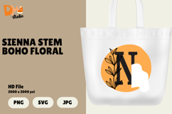 Sienna Stem Boho Floral Monogram Product Image 1