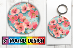 Radiant Circle Ornaments for Parties, Flower Pattern Product Image 1